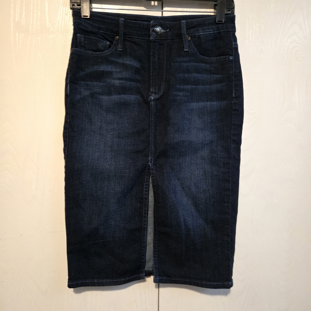 Black Orchid Denim Pencil Skirt